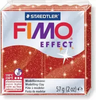 Fimo Effect glitter rood 56g 8020-202