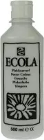 Plakkaatverf Ecola flacon van 500 ml, wit