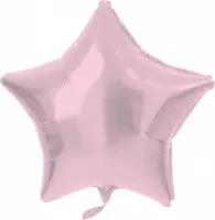 Folat - Folieballon Ster Pastel Roze - 48 cm