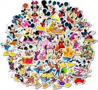 ProductGoods - 50 Stuks Mickey Mouse Stickers - Muur Decoratie - Koffer Decoratie - Laptop Decoratie - Koelkast Decoratie - Stickervellen - Mickey Mouse