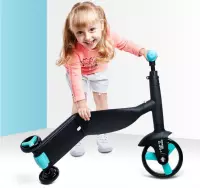 3 in 1 kinderstep - Blauw - Scooter kinderstep driewieler kinderfiets - Speelgoed - Buitenspeelgoed