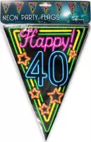 Slingers 40 jaar Neon 10 meter + Button 40 jaar