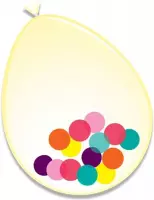 Ballonnen + confetti multi (A30cm 6st)
