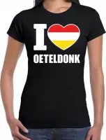 Carnaval I love Oeteldonk t-shirt zwart voor dames S