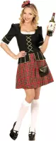 Widmann - Landen Thema Kostuum - Tartan Lady Schotse - Vrouw - rood,zwart - XL - Carnavalskleding - Verkleedkleding