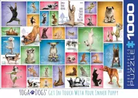 Eurographics puzzel Yoga Dogs - 1000 stukjes