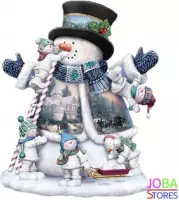 Diamond Painting "JobaStores®" Sneeuwpop - volledig - 40x50cm