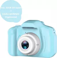 Camera kinderen 1080p HD Blauw - Kinderfototoestel - Kinder camera digitaal - incl. 32GB SD Geheugenkaart