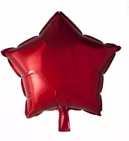 Helium ballon rode ster metallic | 43 cm