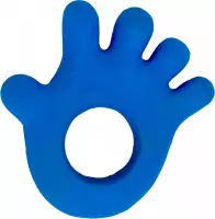 Lanco rubberen bijtring - Handje - blauw