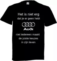 Audi t-shirt maat L