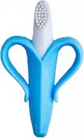 Baby banaan tandenborstel/bijtspeeltje –Blaauw - baby tandenborstel - bij doorkomende tandjes - tandvlees massage - babytandenborstel - peuter tandenborstel