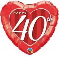 Folie hart “Happy 40th”