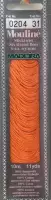 Borduurgaren Madeira Mouline 10 meter 6 draads splijtgaren - oranje (204)