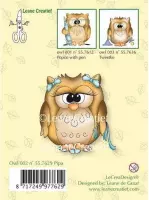Leane Creatief - stempel Owl Pipa 55.7629