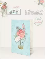 5 x 7 Inch Decoupage Kaart Set - Freshly Cut Flowers