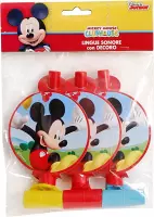 Ciao S.r.l Roltongen Mickey Mouse Junior Rood 3 Stuks