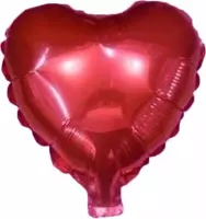 75 cm rode hartvormige folie ballon van hoge kwaliteit