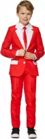 Suitmeister Santa Outfit - Jongens Kostuum - Verkleedkleding - Kerstman - Rood - Kerst - Maat L