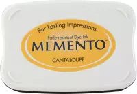 ME-000-103 Memento stempelinkt stempelkussen groot Tsukineko cantaloupe geel