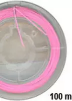 Rijgdraad met Coating - Roze - 0,45mm x 100 m - 1 stuk