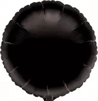 Folieballon mat zwart, 40cm kindercrea