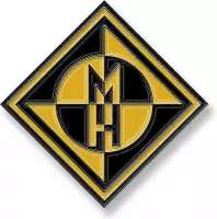 Machine Head Pin Diamond Logo Geel/Zwart