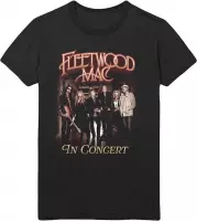 Fleetwood Mac Heren Tshirt -L- In Concert Zwart