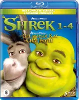Shrek 1t/m4 + De Gelaarsde Kat (Blu-ray)