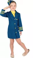 LUCIDA - Stewardess kostuum voor meisjes - M 122/128 (7-9 jaar)