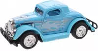 Hot Rod Auto Metal Pull Back (Lichtblauw) 9 cm Toys - Modelauto - Schaalmodel - Model auto