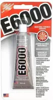 E6000 Medium Viscosity Clear 29,5 ml ca 39 gram per tube. [ TEXTIELLIJM ]