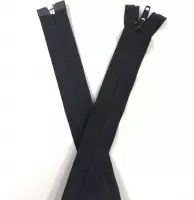 Deelbaar spiraal Winddicht rits 65 cm Zwart