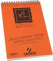 4x Canson schetsblok XL 21x29,7cm (A4), blok van 120 blad