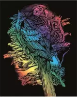 Sequin Art • Krasfolie regenboog Papegaai