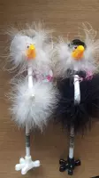 Flamingo bruidspaar pennen (man-man)