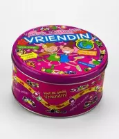 Verjaardag - Snoeptrommel - Vriendin - Gevuld met verse snoepmix - In cadeauverpakking met gekleurd lint