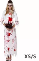 "Halloween kostuum van bebloede bruid - Verkleedkleding - XS/S"