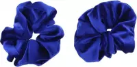 Zac's Alter Ego Haar scrunchie Luxury velvet Blauw