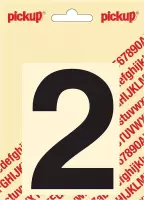 Pickup plakcijfer Helvetica 100 mm - zwart 2