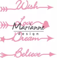 Marianne Design Collectable Arrow sentiments COL1458 14x17 centimeter