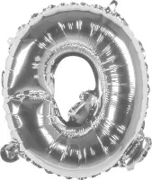 Boland - Folieballon letter Q - Zilver - Letterballon