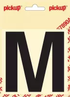 Pickup plakletter Helvetica 100 mm - zwart M