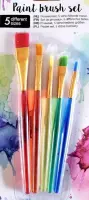 Paint brush set penselenset 5 verschillende maten