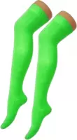 Partyxclusive Kousen Dames Polyester Neon Groen One-size