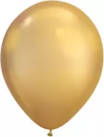 25 ballonnen chroom goud 30 cm
