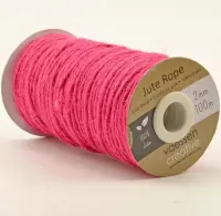 Jute touw roze | 100 meter | 2 mm breed