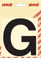 Pickup plakletter Helvetica 100 mm - zwart G