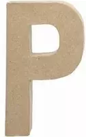 Letter, groot, P, h: 20,5 cm, b: 11,4 cm, 1stuk, dikte 2,5 cm