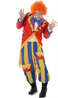 Karnival Costumes Clown Kostuum Halloween Kostuum Heren Halloween Kostuum Volwassenen Carnavalskleding Heren Carnaval - Polyester - Maat L - 4-Delig Broek/Jas/Strik/Pruik